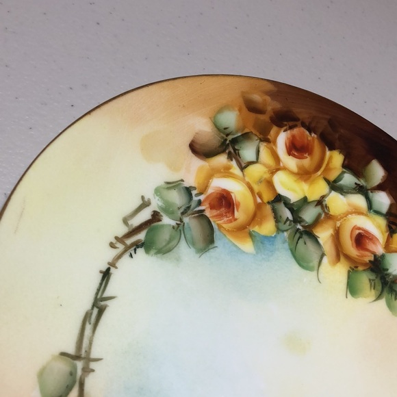 Vintage Like New J&C Bavaria Hand Painted with Author Signature Plate - Picture 4 of 8